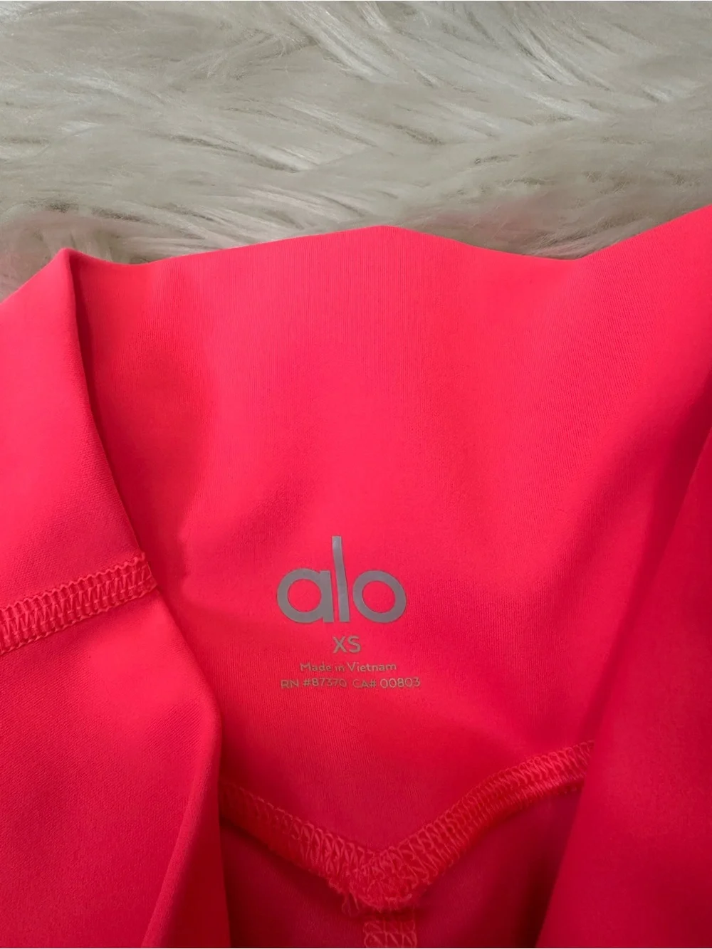 ALO Yoga Neon Pink High-Rise Bike Shorts
